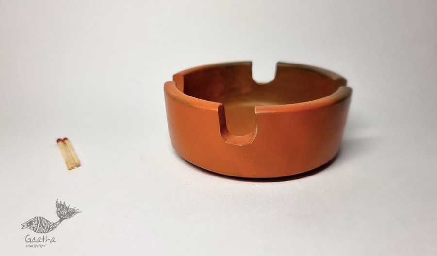 Terracotta Handmade Kitchenware- Ash Tray Symmetrical