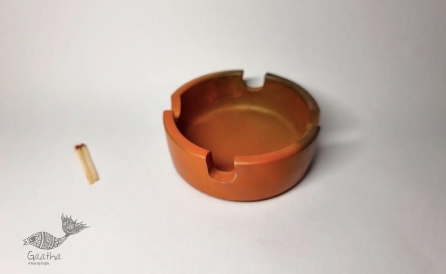 Terracotta Handmade Kitchenware- Ash Tray Symmetrical