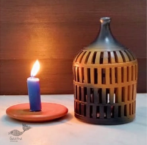 Terracotta Handmade Kitchenware- Tea Light Symmetrical