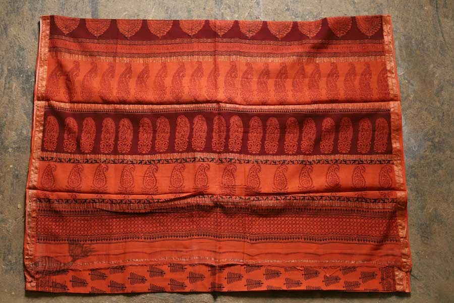 Chinmayi * Bagh Printed . Maheshwari Saree * 9