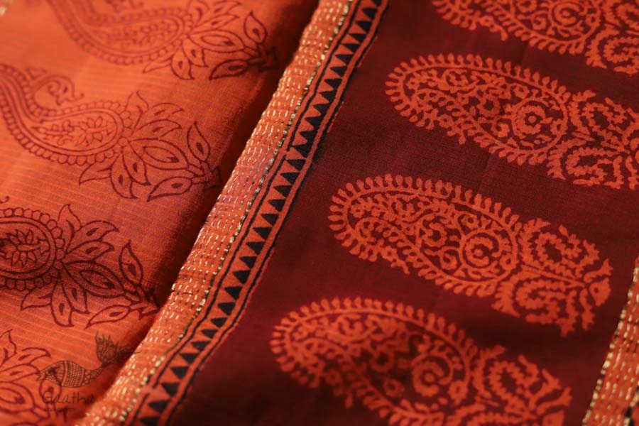 Chinmayi * Bagh Printed . Maheshwari Saree * 9