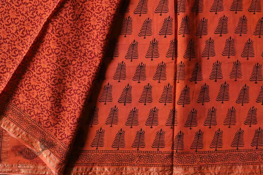 Chinmayi * Bagh Printed . Maheshwari Saree * 9