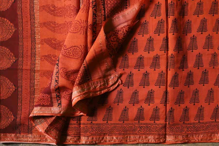 Chinmayi * Bagh Printed . Maheshwari Saree * 9