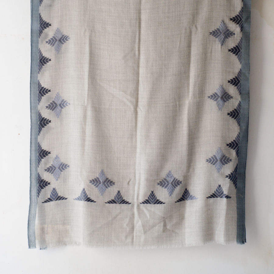 Shop Hand Embroidered Phulkari Wool Shawl