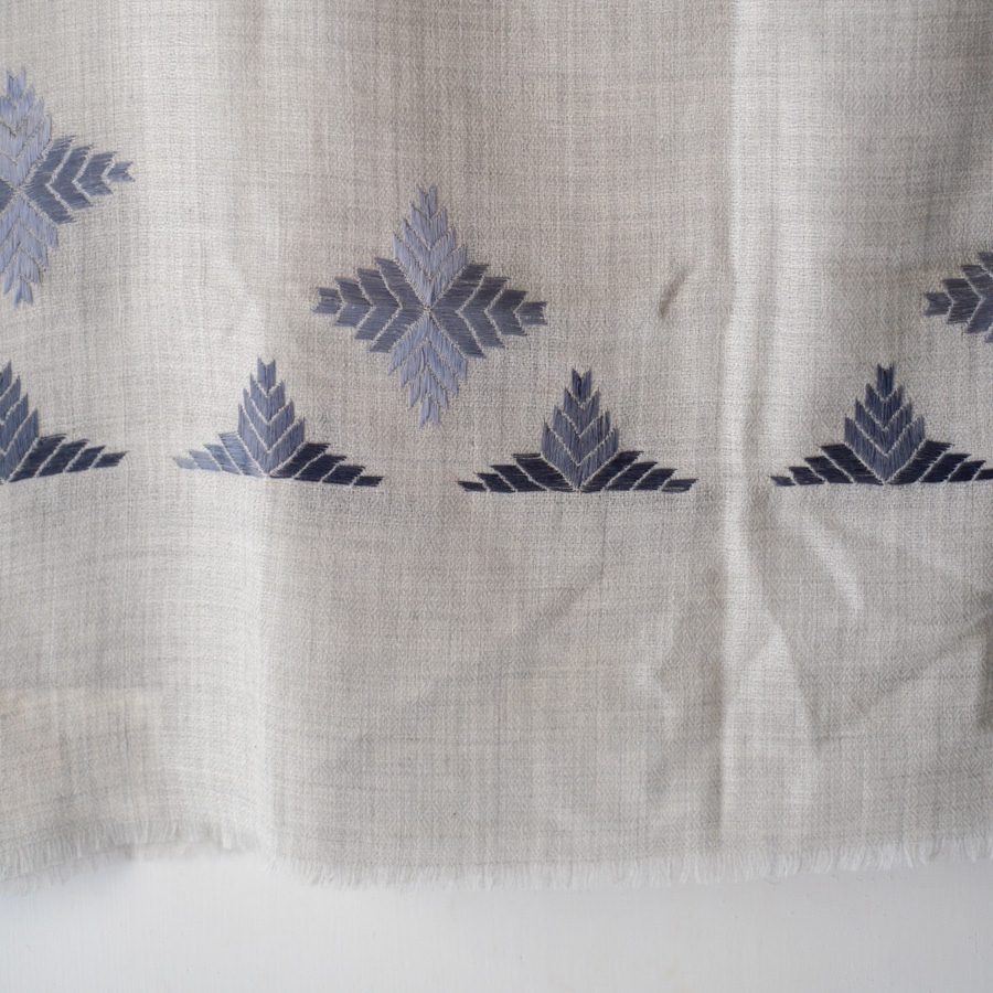 Shop Hand Embroidered Phulkari Wool Shawl