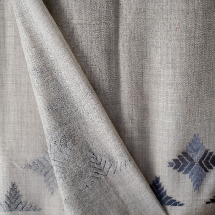 Shop Hand Embroidered Phulkari Wool Shawl