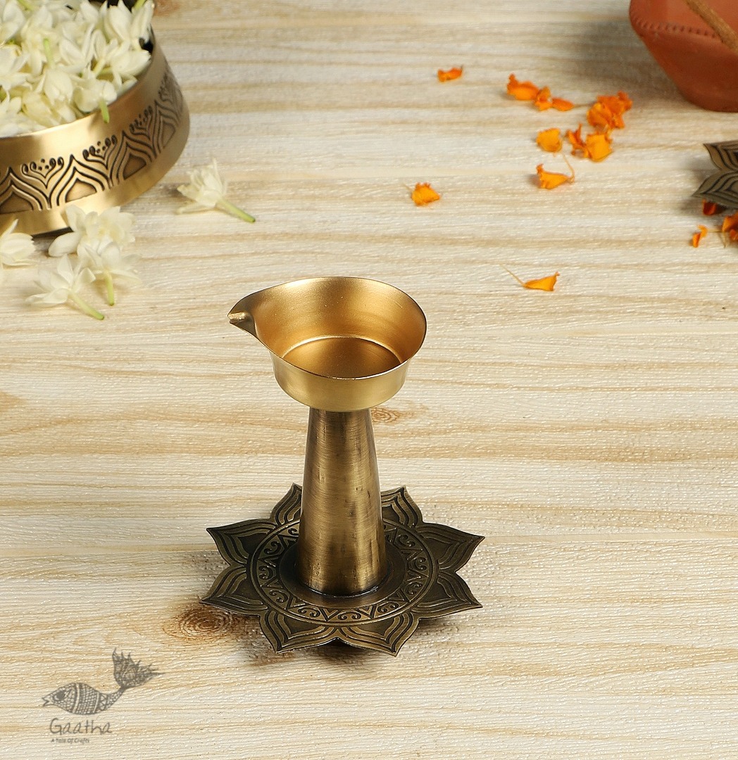 shop online Brass diya with stand