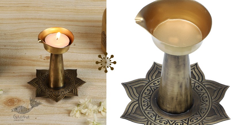 shop online Brass diya with stand