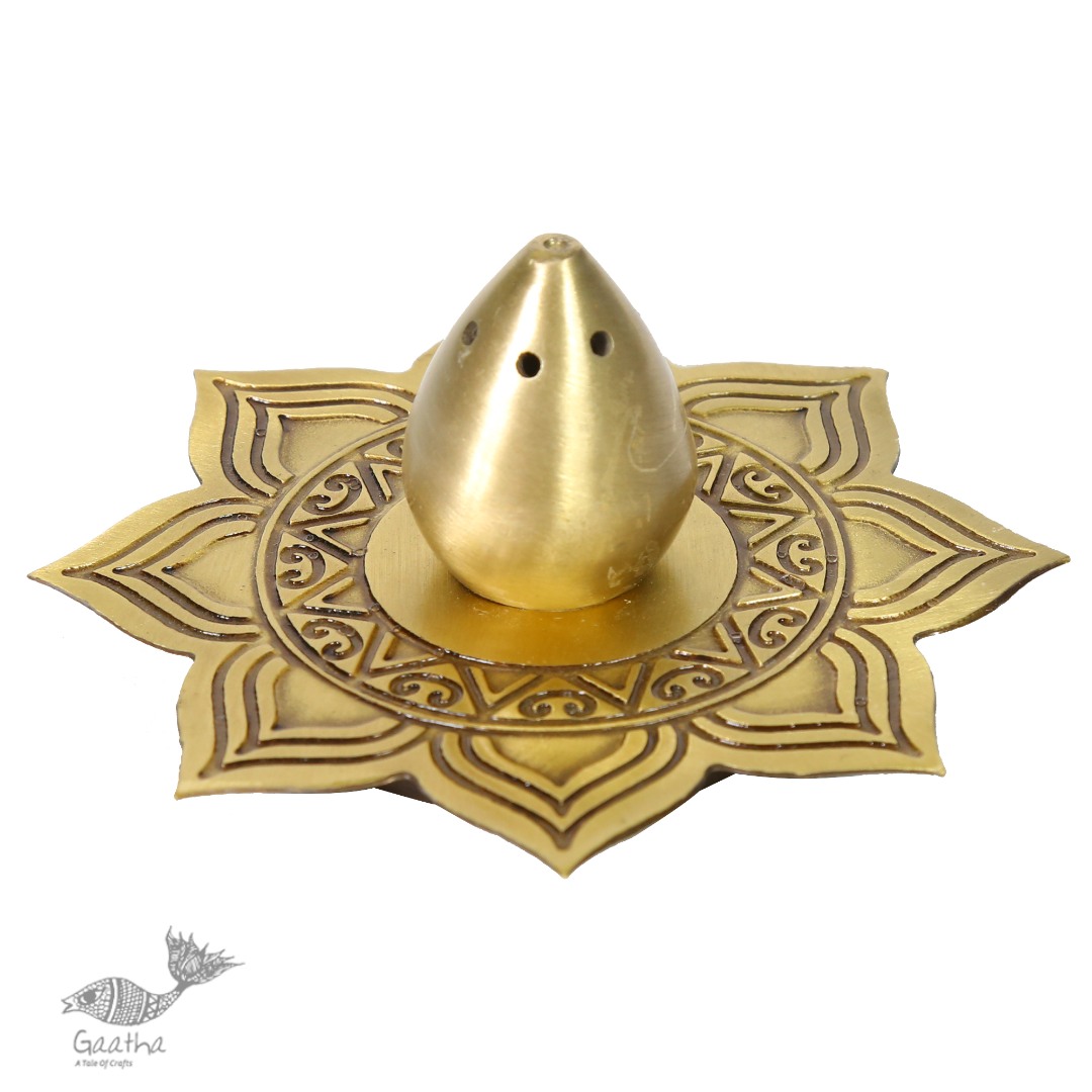 Nakshikathaa ✠ Incense Holder Gold ✠ 9