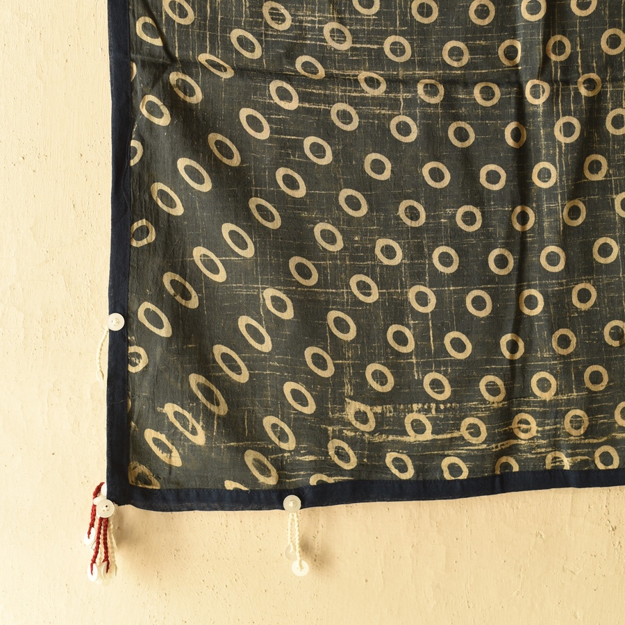 Online Block Printed Pure Cotton Ring Scarf