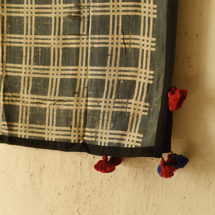 Online Block Printed Pure Cotton Scarf