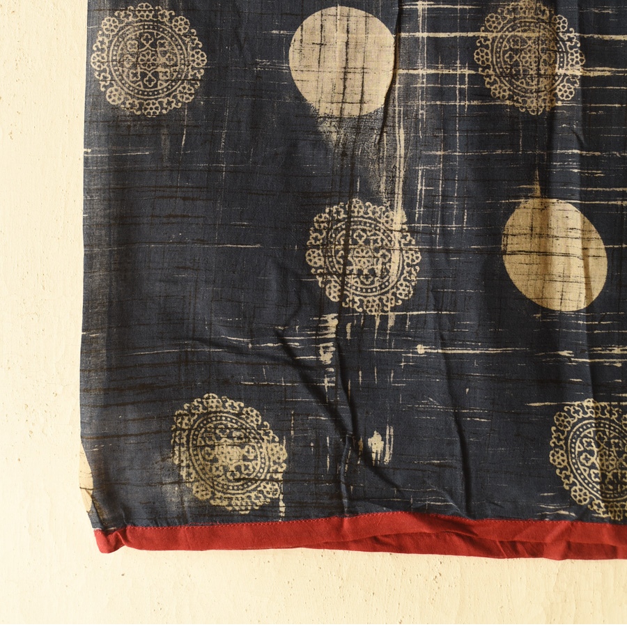 Online Block Printed Pure Cotton Scarf