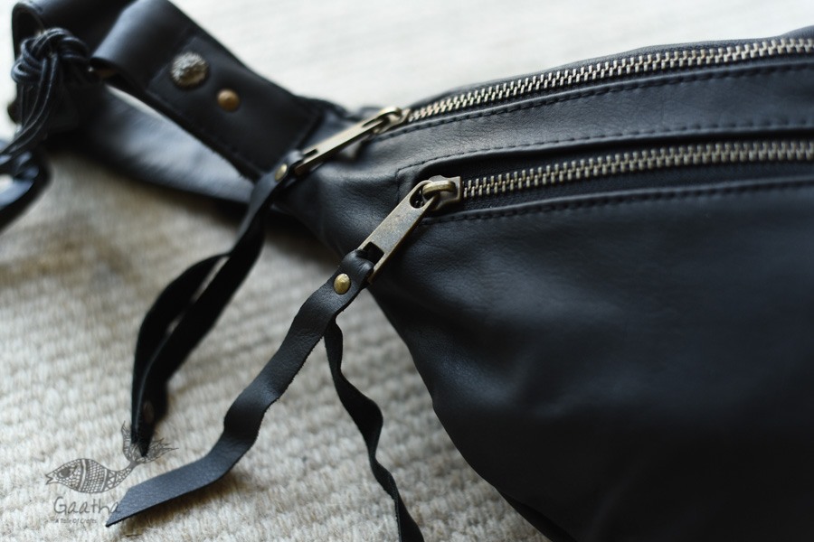 shop Leather Black Waist Bag