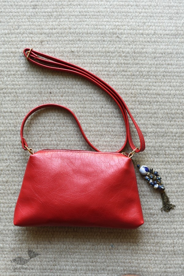 shop Leather Red Sling Bag