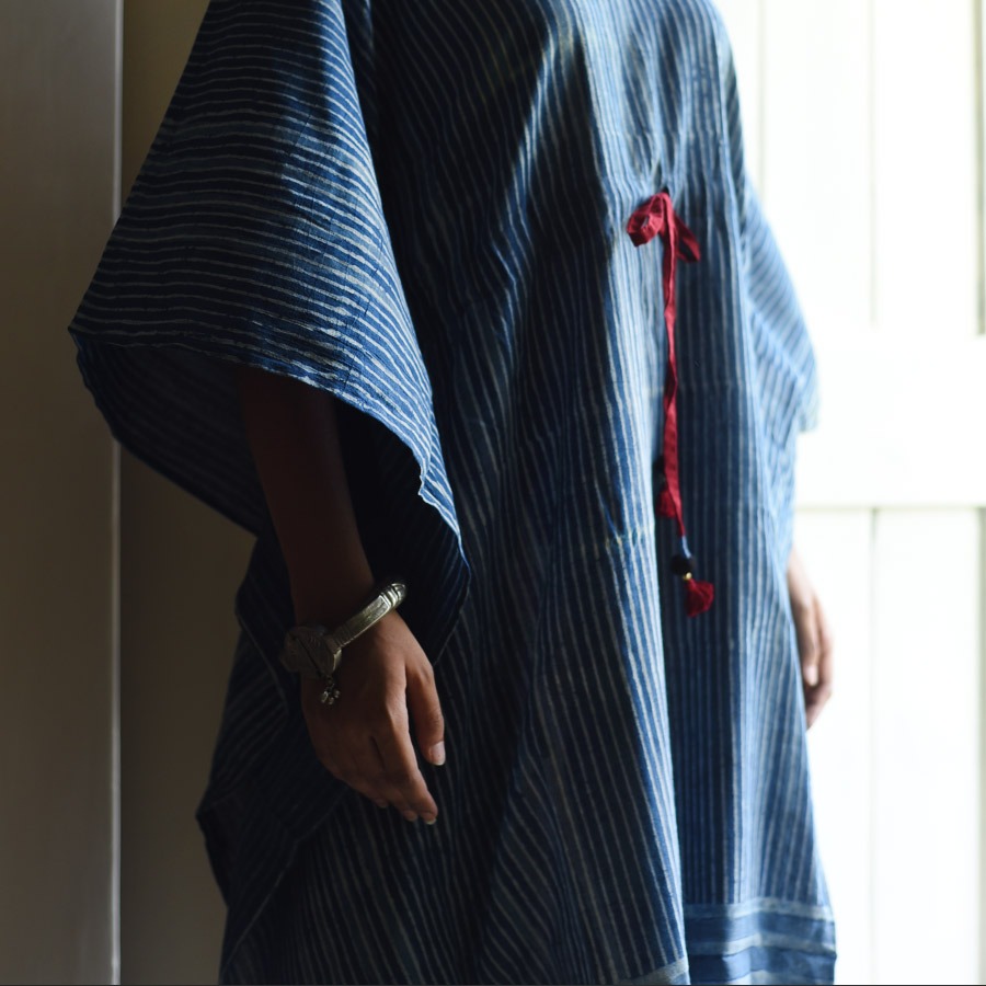 shop Block Printed Cotton Kaftan