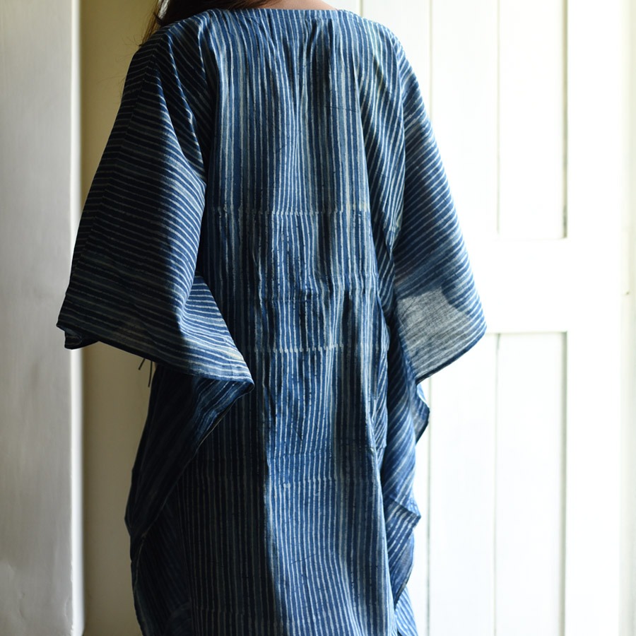 shop Block Printed Cotton Kaftan
