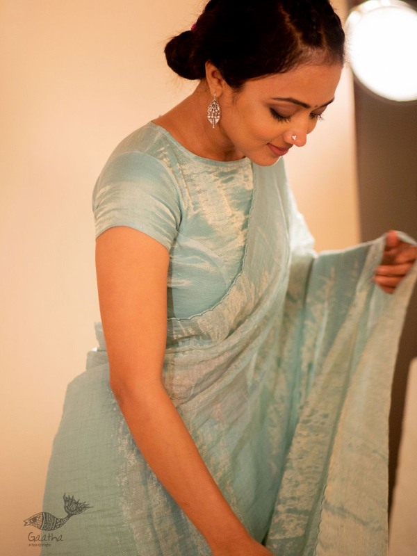 उत्सव  ✻ Tissue Chanderi Silk Saree ✻ 31