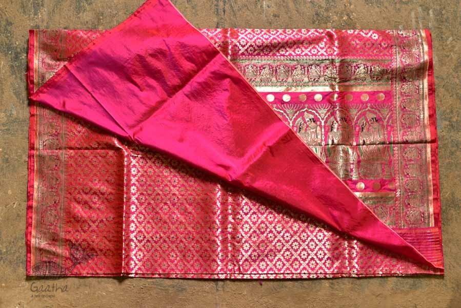 Ashaavali | अशावली ⁂ Gujarati Brocade ⁂ Silk Saree ⁂ 19