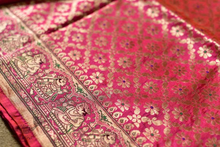 Ashaavali | अशावली ⁂ Gujarati Brocade ⁂ Silk Saree ⁂ 19