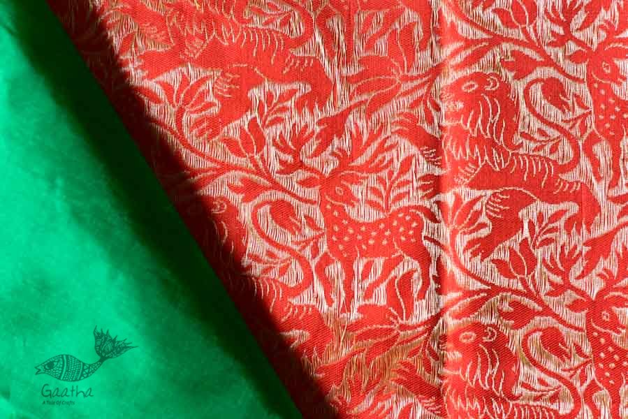 Ashaavali | अशावली ⁂ Gujarati Brocade ⁂ Silk Saree ⁂ 1