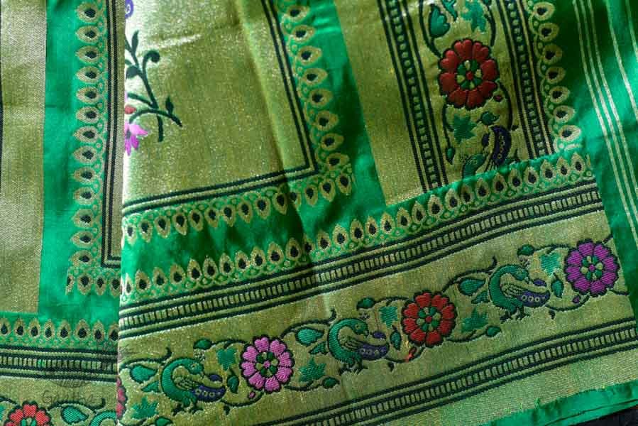 Ashaavali | अशावली ⁂ Gujarati Brocade ⁂ Silk Saree ⁂ 1