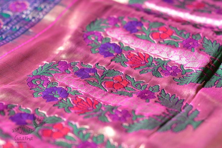 Ashaavali | अशावली ⁂ Gujarati Brocade ⁂ Silk Saree ⁂ 2