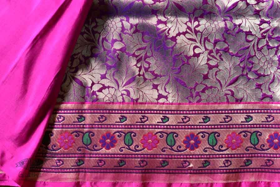 Ashaavali | अशावली ⁂ Gujarati Brocade ⁂ Silk Saree ⁂ 2