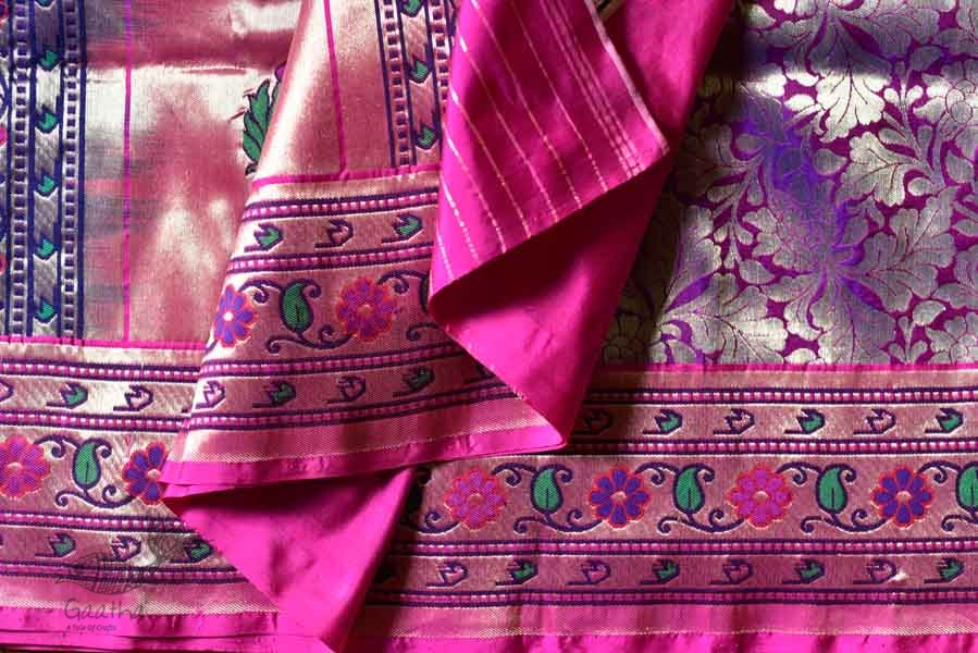 Ashaavali | अशावली ⁂ Gujarati Brocade ⁂ Silk Saree ⁂ 2