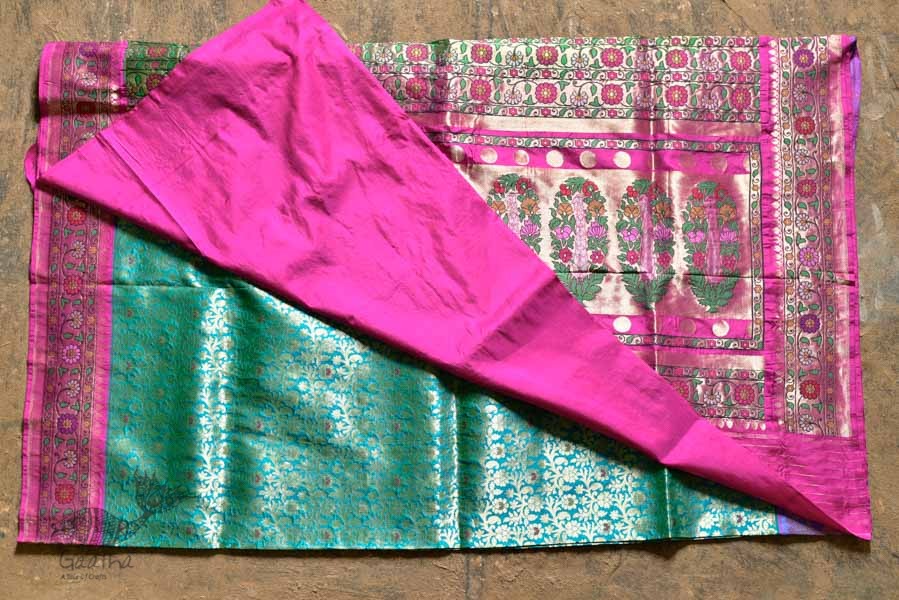 Ashaavali | अशावली ⁂ Gujarati Brocade ⁂ Silk Saree ⁂ 3