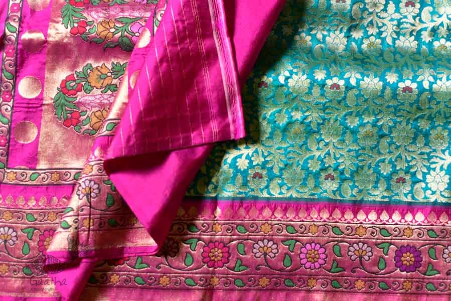 Ashaavali | अशावली ⁂ Gujarati Brocade ⁂ Silk Saree ⁂ 3