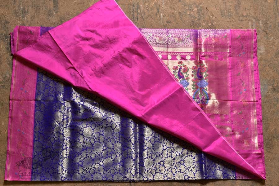 Ashaavali | अशावली ⁂ Gujarati Brocade ⁂ Silk Saree ⁂ 4