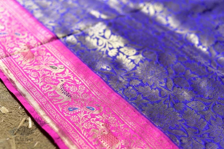 Ashaavali | अशावली ⁂ Gujarati Brocade ⁂ Silk Saree ⁂ 4