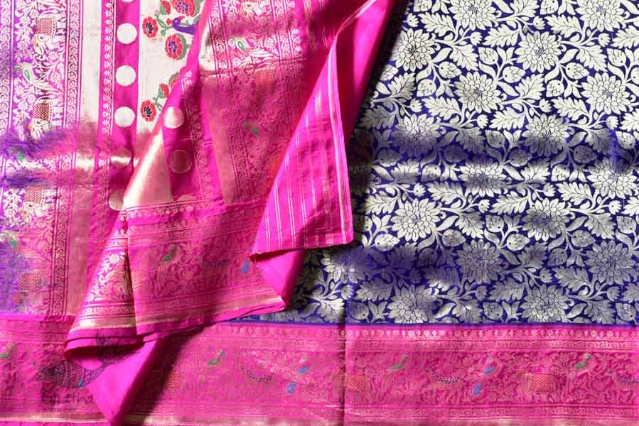 Ashaavali | अशावली ⁂ Gujarati Brocade ⁂ Silk Saree ⁂ 4