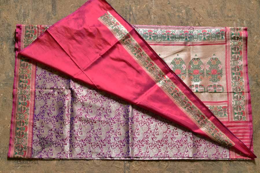 Ashaavali | अशावली ⁂ Gujarati Brocade ⁂ Silk Saree ⁂ 5