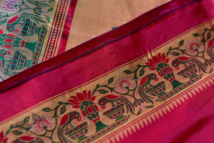 Ashaavali | अशावली ⁂ Gujarati Brocade ⁂ Silk Saree ⁂ 5