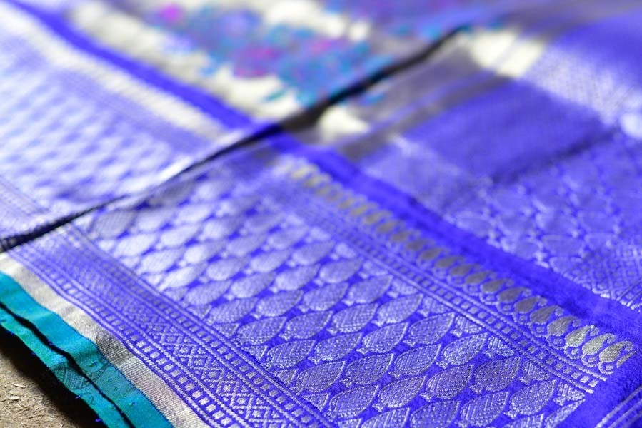 Ashaavali | अशावली ⁂ Gujarati Brocade ⁂ Silk Saree ⁂ 6