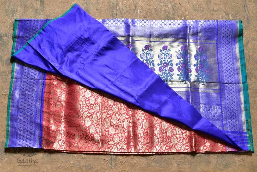Ashaavali | अशावली ⁂ Gujarati Brocade ⁂ Silk Saree ⁂ 6