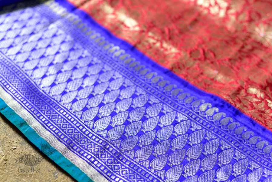 Ashaavali | अशावली ⁂ Gujarati Brocade ⁂ Silk Saree ⁂ 6