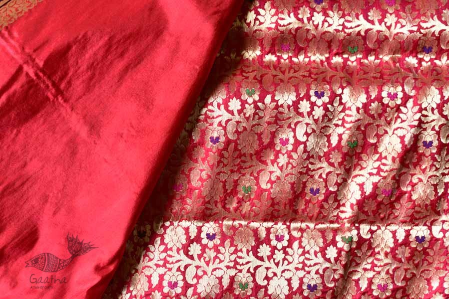 Ashaavali | अशावली ⁂ Gujarati Brocade ⁂ Silk Saree ⁂ 7