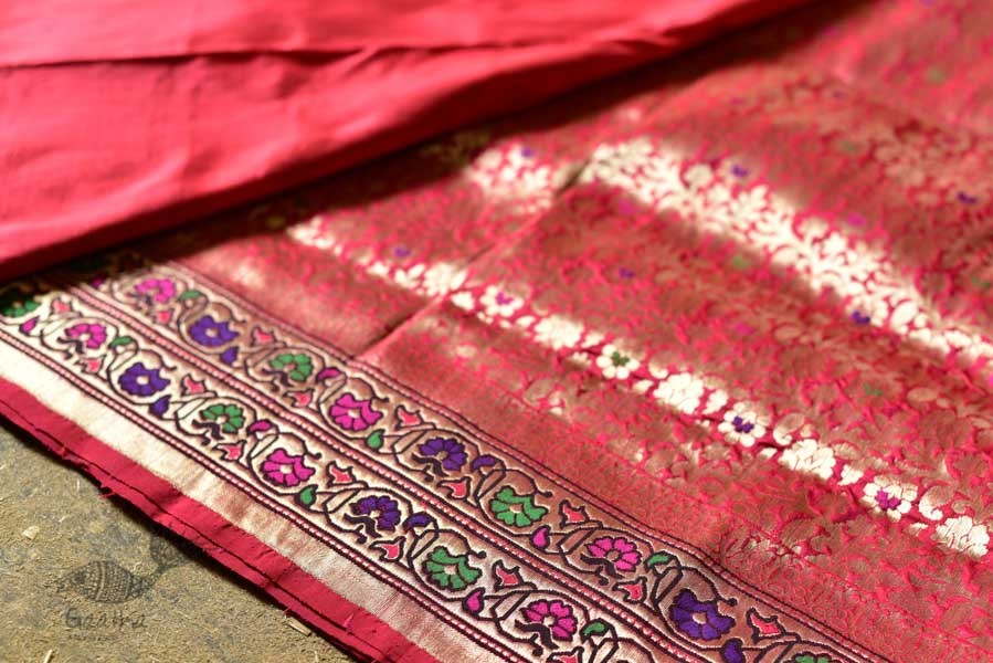 Ashaavali | अशावली ⁂ Gujarati Brocade ⁂ Silk Saree ⁂ 7