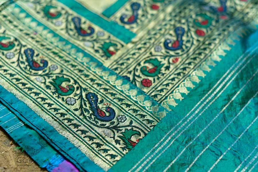 Ashaavali | अशावली ⁂ Gujarati Brocade ⁂ Silk Saree ⁂ 8