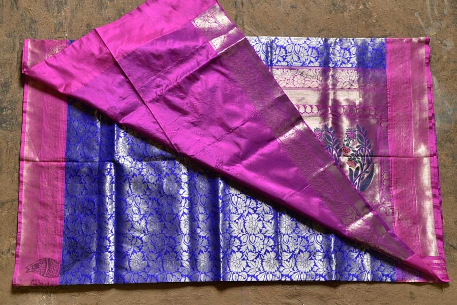 Ashaavali | अशावली ⁂ Gujarati Brocade ⁂ Silk Saree ⁂ 9