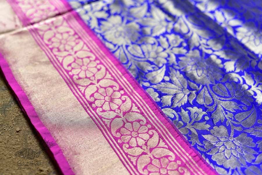 Ashaavali | अशावली ⁂ Gujarati Brocade ⁂ Silk Saree ⁂ 9