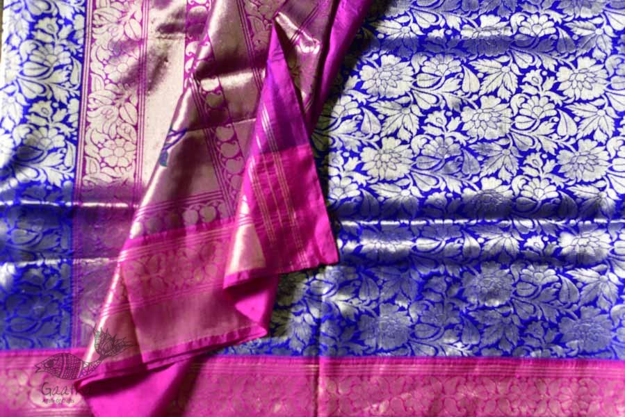 Ashaavali | अशावली ⁂ Gujarati Brocade ⁂ Silk Saree ⁂ 9