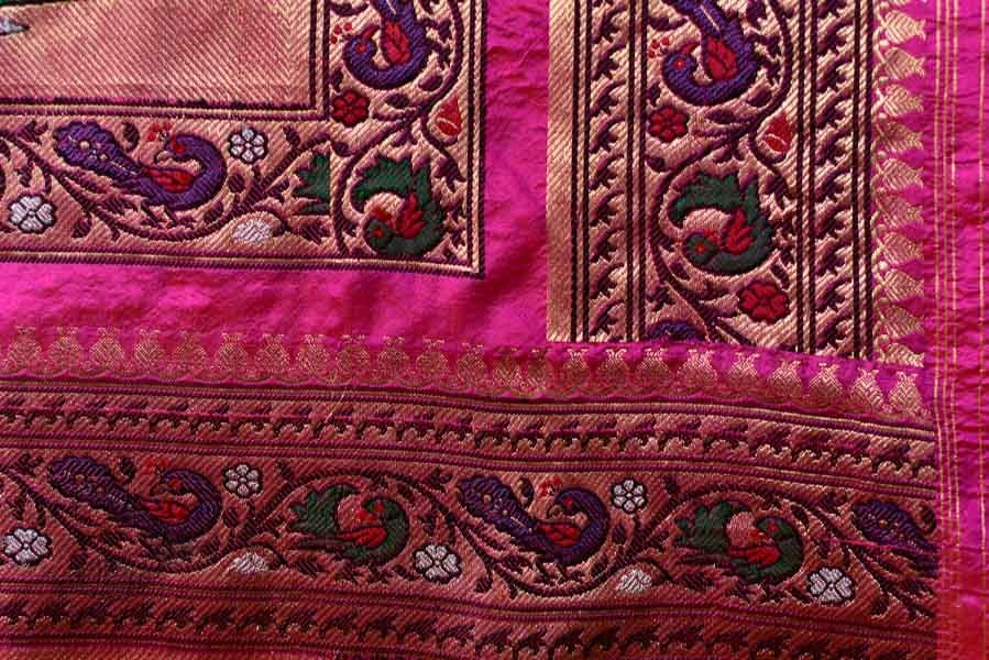 Ashaavali | अशावली ⁂ Gujarati Brocade ⁂ Silk Saree ⁂ 11