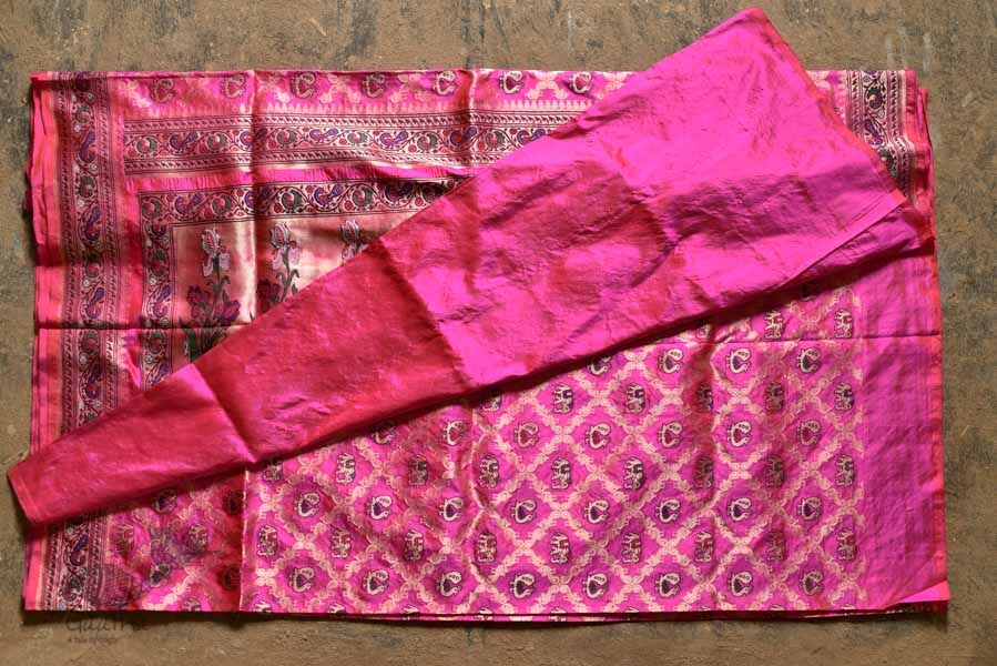 Ashaavali | अशावली ⁂ Gujarati Brocade ⁂ Silk Saree ⁂ 11