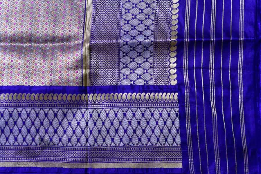 Ashaavali | अशावली ⁂ Gujarati Brocade ⁂ Silk Saree ⁂ 12