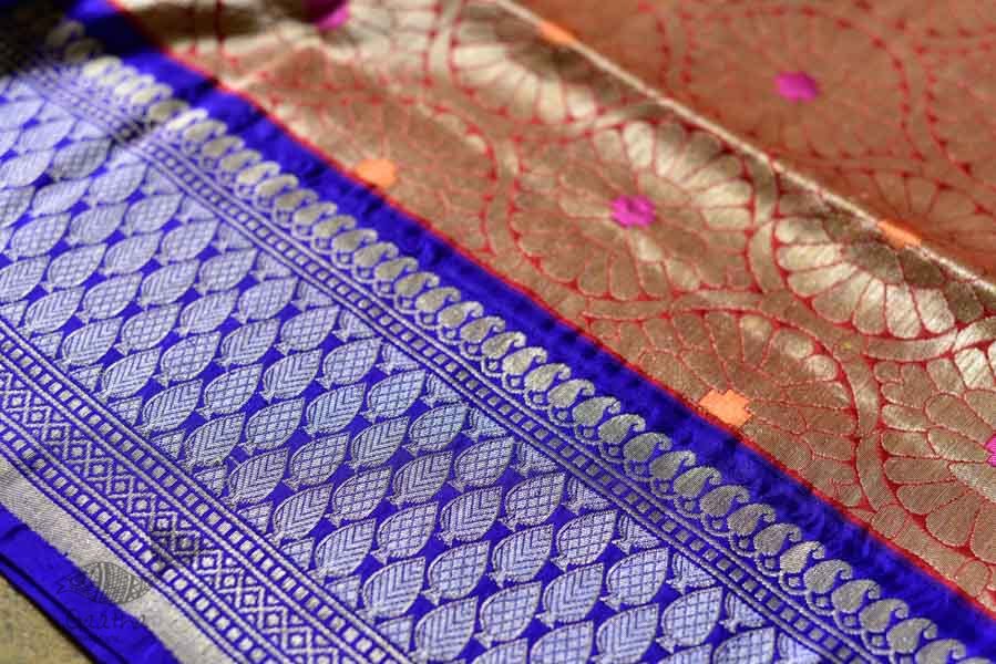 Ashaavali | अशावली ⁂ Gujarati Brocade ⁂ Silk Saree ⁂ 12