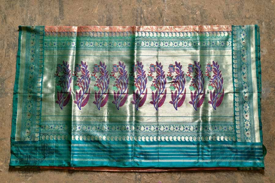 Ashaavali | अशावली ⁂ Gujarati Brocade ⁂ Silk Saree ⁂ 13