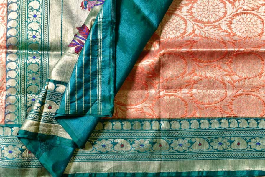 Ashaavali | अशावली ⁂ Gujarati Brocade ⁂ Silk Saree ⁂ 13